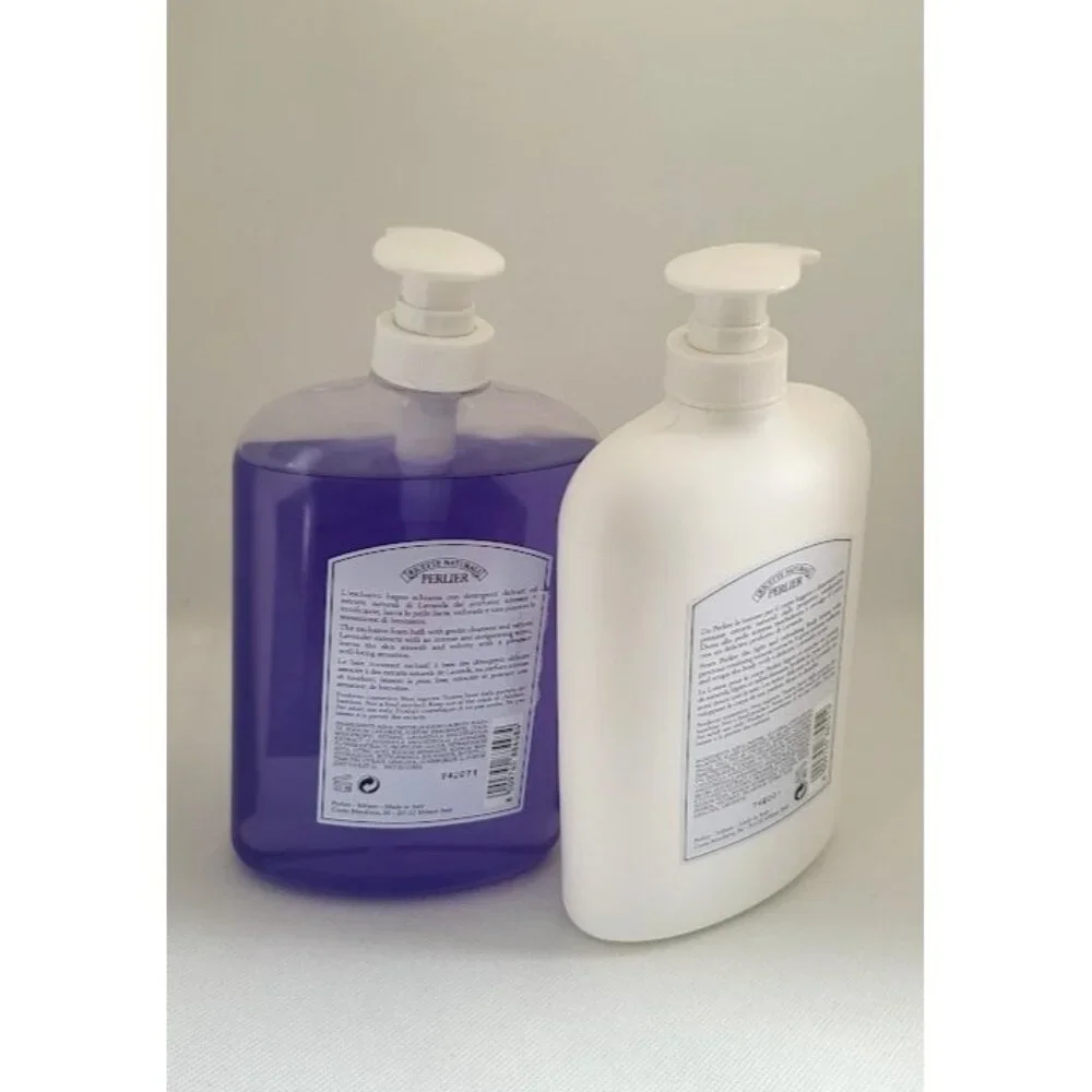Perlier Natural Recipe Lavender Lotion Bath Shower Gel Set 16.9oz Made in Italy